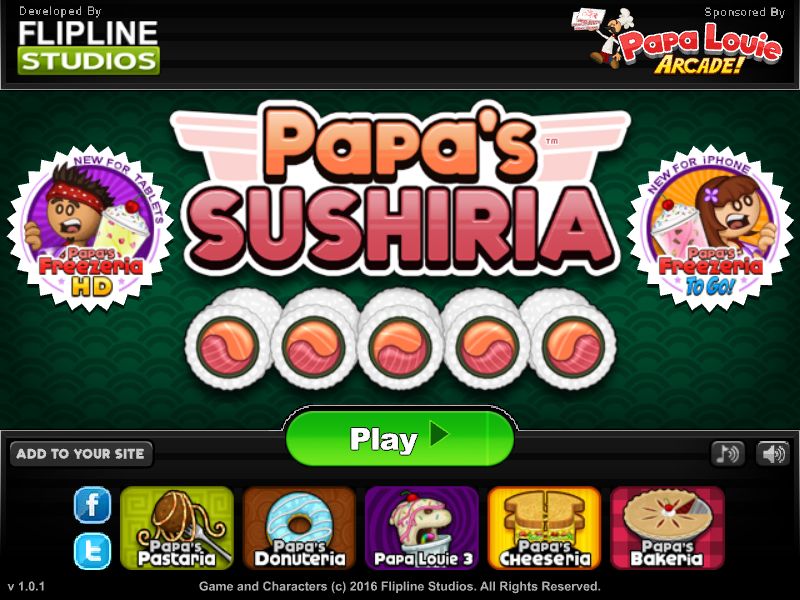 Papa's Sushiria